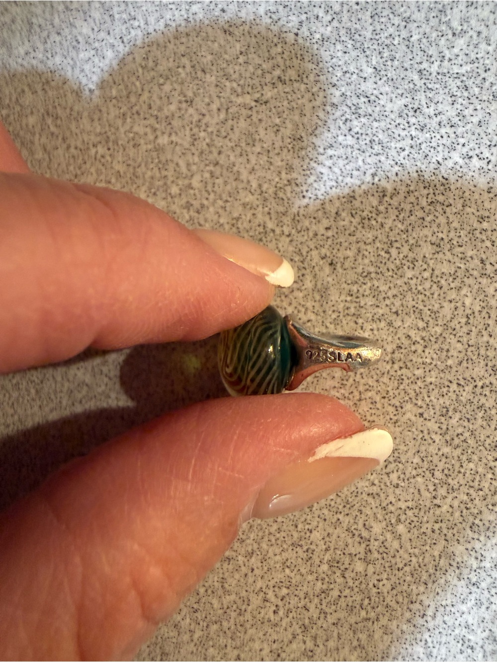 Trollbead Green Glass Bead Charm Pendant - Women's Jewelry - Picture 2 of 5